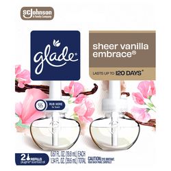 Glade Plug-Ins Sheer Vanilla Embrace Scent Air Freshener Refill 1.34 oz Liquid