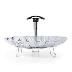 OXO Good Grips 10-1/2 in. W x 10-1/2 in. L Silver Stainless Steel Steamer Basket