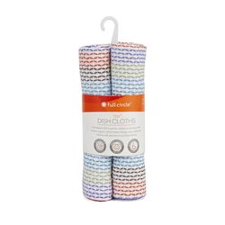 Full Circle Tidy Multicolored Cotton Dish Cloth 3 pk