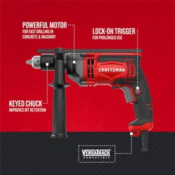 CRAFTSMAN 7 amps 1/2 in. Corded Hammer Drill