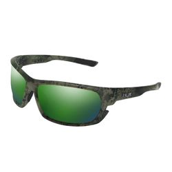 Huk Challenge Sunglasses Unisex Matte Southern Tier Subphantis Frame Green Lens Polarized
