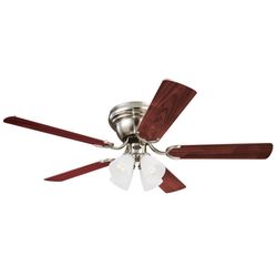 Westinghouse Contempra IV 52 in. Brushed Nickel Brown LED Indoor Ceiling Fan