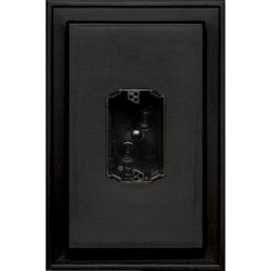 Builders Edge 12 in. H X 8.25 in. W X 2 in. L Prefinished Black Vinyl Mounting Block