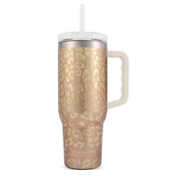 Yukon Outfitters 40 fl. oz. Gold Leopard BPA Free Double Wall Tumbler