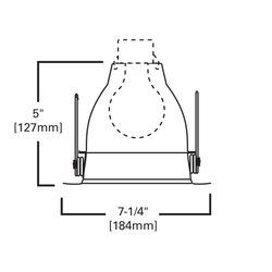 Halo Matte White 6 in. W Metal Incandescent Recessed Air Tite Trim