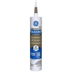 GE Advanced Brown Silicone 2 Window and Door Caulk Sealant 10.1 oz