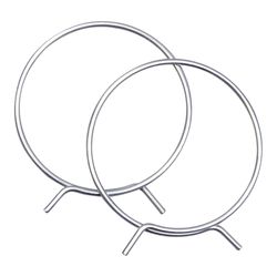 Deflect-O 4 in. D Silver Metal Adjustable Vent Clamp