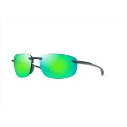 Maui Jim Hookipa Ultra Sunglasses Unisex Matte Green Metal Frame Maui Green Lens Polarized