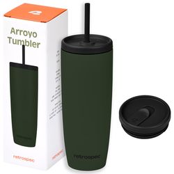 Retrospec Arroyo 24 oz Olive Drab BPA Free Tumbler