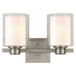 Design House Oslo 10.3 in. H X 16 in. W Satin Nickel Light Fixture