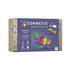 CONNETIX Rainbow Mini Magnetic Tiles 24 pc