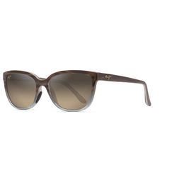 Maui Jim Honi Sunglasses Women's Sandstone with Blue Frame HCL Bronze Lens Polarized
