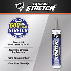DAP Extreme Stretch Gray Acrylic Urethane All Purpose Elastomeric Sealant 10.1 oz