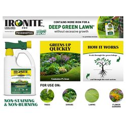 Pennington Ironite Slow-Release Nitrogen Lawn Fertilizer For All Grasses 5000 sq ft