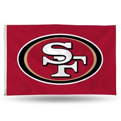 Rico San Francisco 49ers Flag 0.125 in. H X 3 ft. W X 5 ft. L
