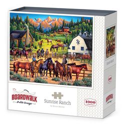 Boardwalk Sunrise Ranch Jigsaw Puzzle Multicolored 1000 pc