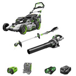 EGO Power+ 800 Series 21 in. 56 V Self-Propelled Lawn Mower with String Trimmer &amp; Blower Kit