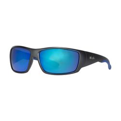 Huk Spearpoint Sunglasses Unisex Matte Black Frame Blue Lens Polarized