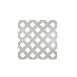 Grid Axcents 4 ft. W X 8 ft. L Gray Plastic Privacy Lattice Panel