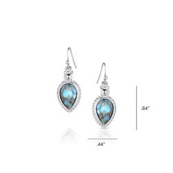 Montana Silversmiths Women's Expression of the West Turquoise Silver Earrings Water Resistant