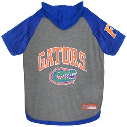 Pets First Gray/Blue Florida Gators Dog Hoodie Large
