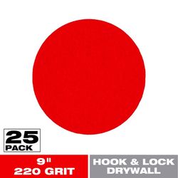 Diablo Hook and Lock 9 in. L X 9 in. W Aluminum Oxide 220 Grit Ultra Fine Drywall ROS Disk