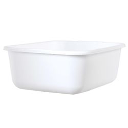 Rubbermaid White Plastic Dishpan 11.4 qt