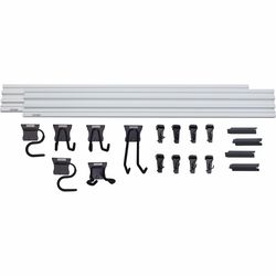 CRAFTSMAN VersaTrack 6 in. H X 9.5 in. W X 49 in. D Black/White Plastic Wall Mount Tool Holder