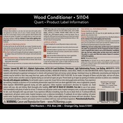 Old Masters Clear Oil-Based Wood Conditioner 1 qt