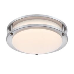 Westinghouse Lauderdale 3.5 in. H X 11 in. W X 11 in. L Brushed Nickel Silver Ceiling Fixture