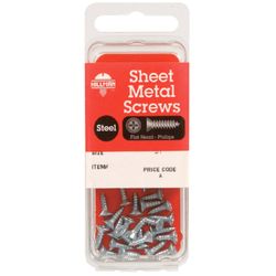 HILLMAN No. 8 Ga. X 1 in. L Phillips Flat Head Sheet Metal Screws 1 pk