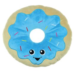 Boss Pet Chomper For Dog Multicolored Plush Donut Dog Toy Small 1 pk