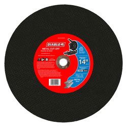Diablo 14 in. D X 1 in. X 7/64 in. thick Aluminum Oxide Metal Cut-Off Disc 1 pk