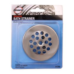 Danco 2-7/8 in. Brushed Nickel Metal Shower Drain Strainer