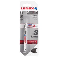 LENOX Power Arc 3-5/8 in. Bi-Metal T-Shank Jig Saw Blade 14 TPI 3 pc