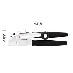 Swing-A-Way Black Stainless Steel Manual Can Opener