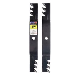 MaxPower 42 in. Mulching Mower Blade Set For Riding Mowers 2 pk