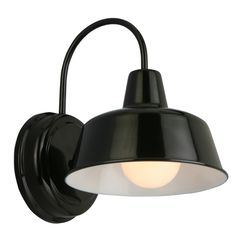 Design House Mason 1 Black Wall Sconce