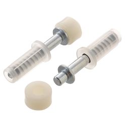 Ace 5/8 in. D White Plastic/Steel Bi-fold Door Pivot 2 pc