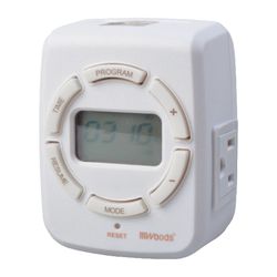 Woods Indoor 7 Day Digital Astronomical Timer 125 V White