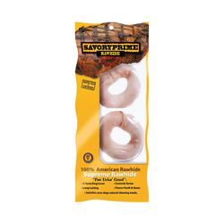 Savory Prime Medium/Large Adult Rawhide Bone Beef Rawhide 4 in. L 2 pk
