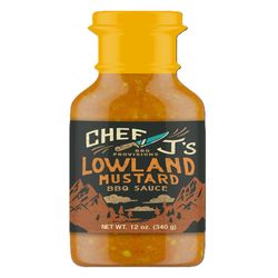 Chef J Lowland Mustard BBQ Sauce 12 oz