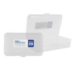 Bazic Products 2 in. H X 7.75 in. W X 5 in. D Multi-Purpose Box Clear