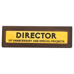 Scobie Boxer Gifts Director Desk Sign Wood 1 pk
