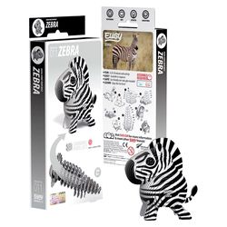 Safari Ltd. Eugy Zebra 3D Puzzle Black/White