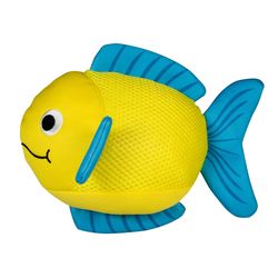 Pet Shop by Fringe Studio For Dog Blue/Yellow Neoprene Fish Dog Toy 1 pk