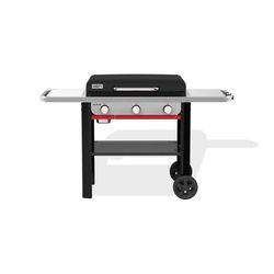 Weber Slate 28 Rust Resistant 3 Burner Liquid Propane Outdoor Griddle Black