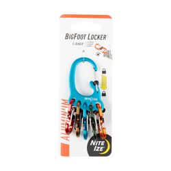 Nite Ize BigFoot Locker Aluminum Assorted KeyRack Carabiner Key Chain