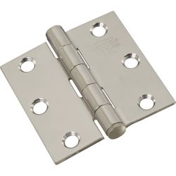 National Hardware 2-1/2 in. L Stainless Steel Door Hinge 2 pk