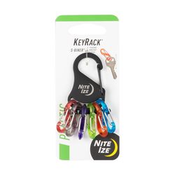Nite Ize KeyRack Stainless Steel Black S-Biner Carabiner Key Chain